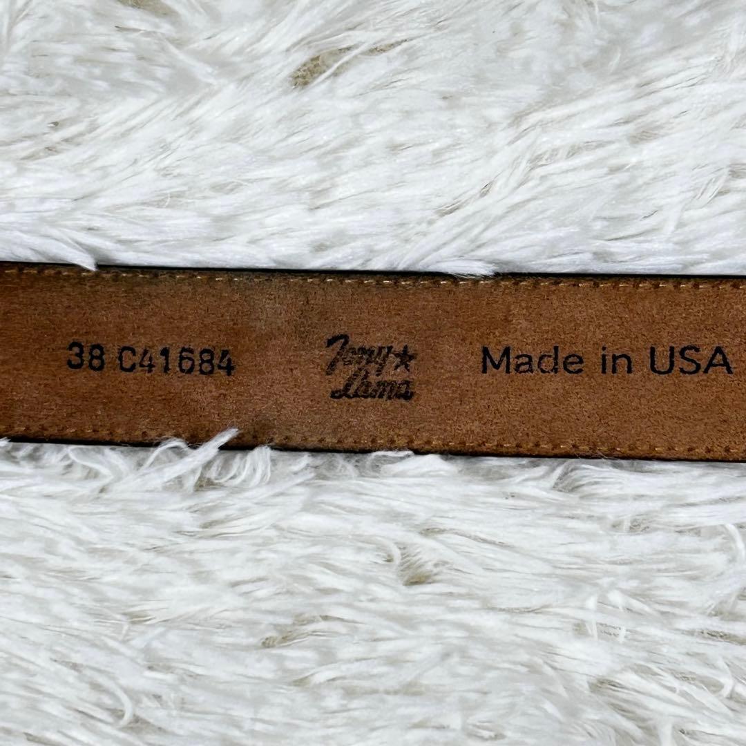 美品 トニーラマ 100周年 ウエスタンレザーベルト カービング USA製 38