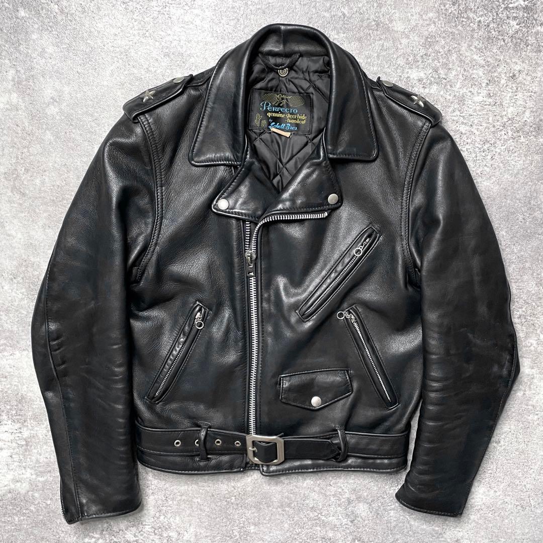 Schott 613XX ワンスター ダブルレザージャケット サボテンタグ