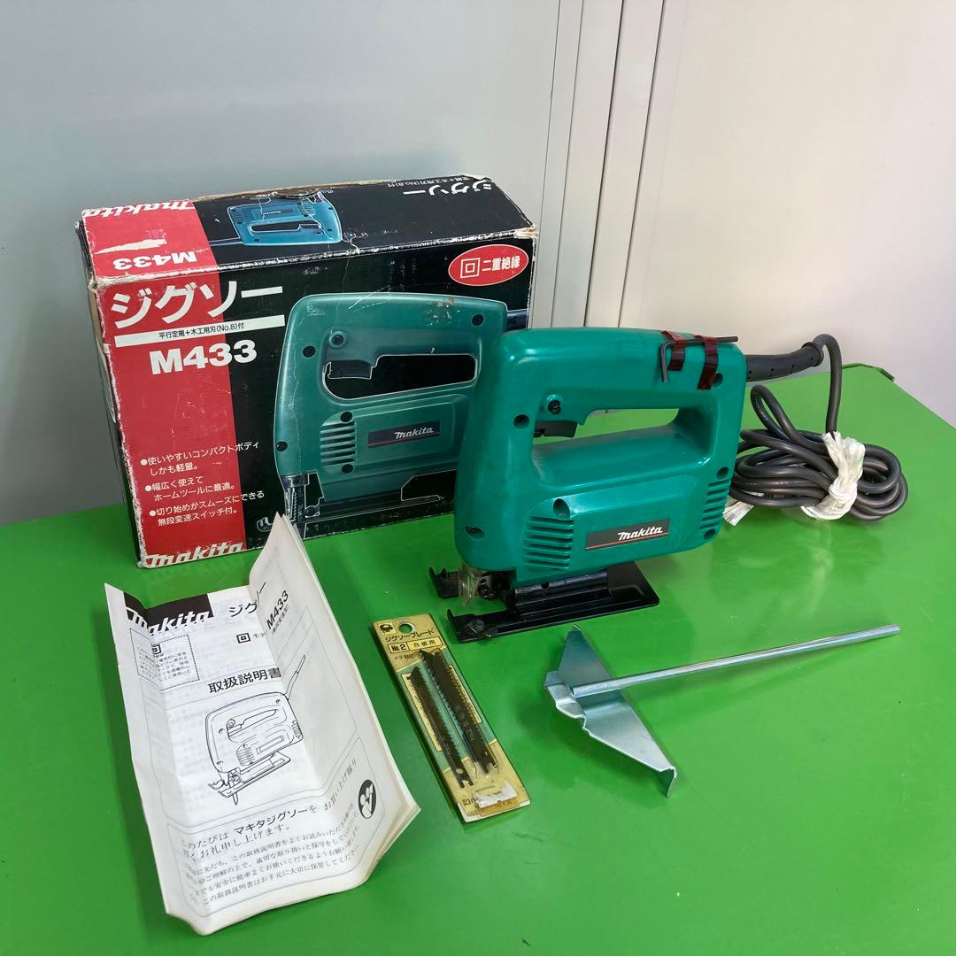 Makita マキタ ジグソー M433 平行定規付 合板用刃 No.2付 - メルカリ