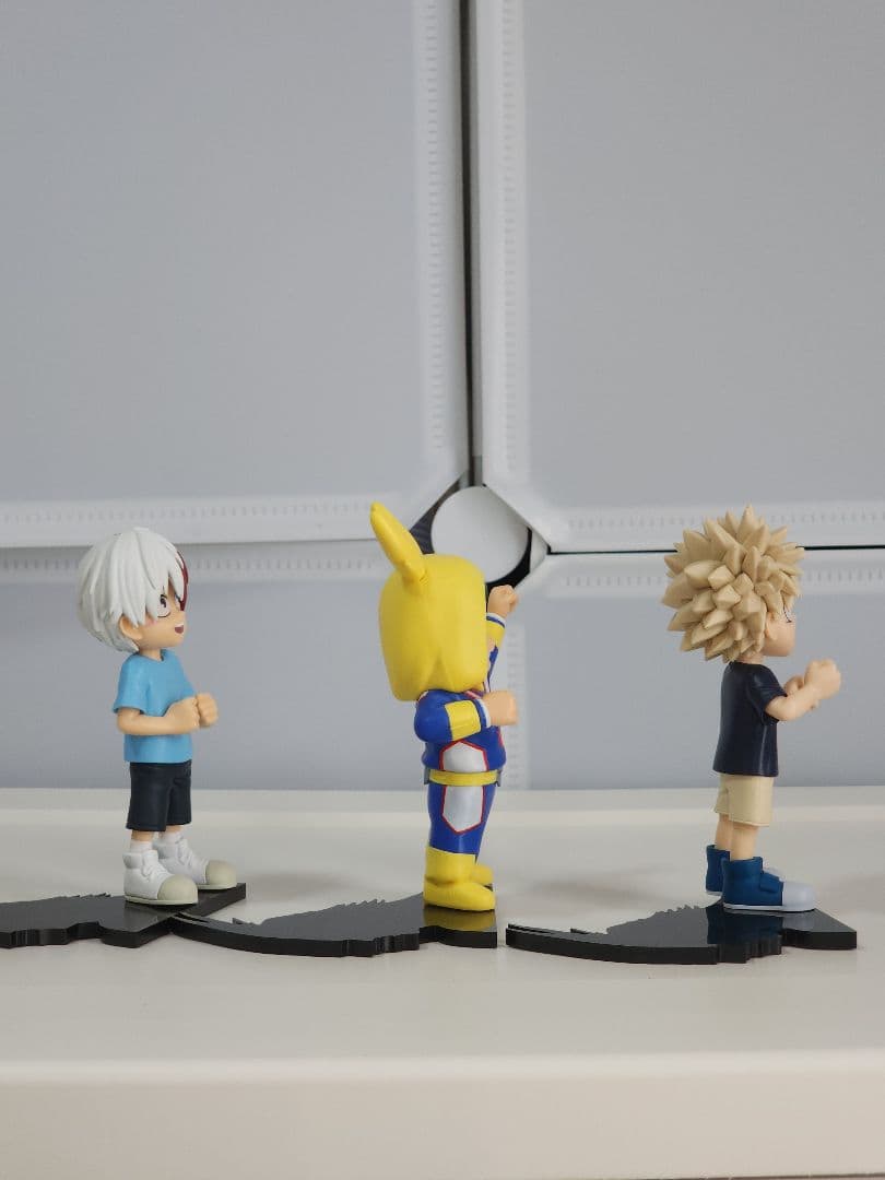 僕のヒーローアカデミア ちあぴこ フィギュア 3体+海外製のカツキとイスク2体