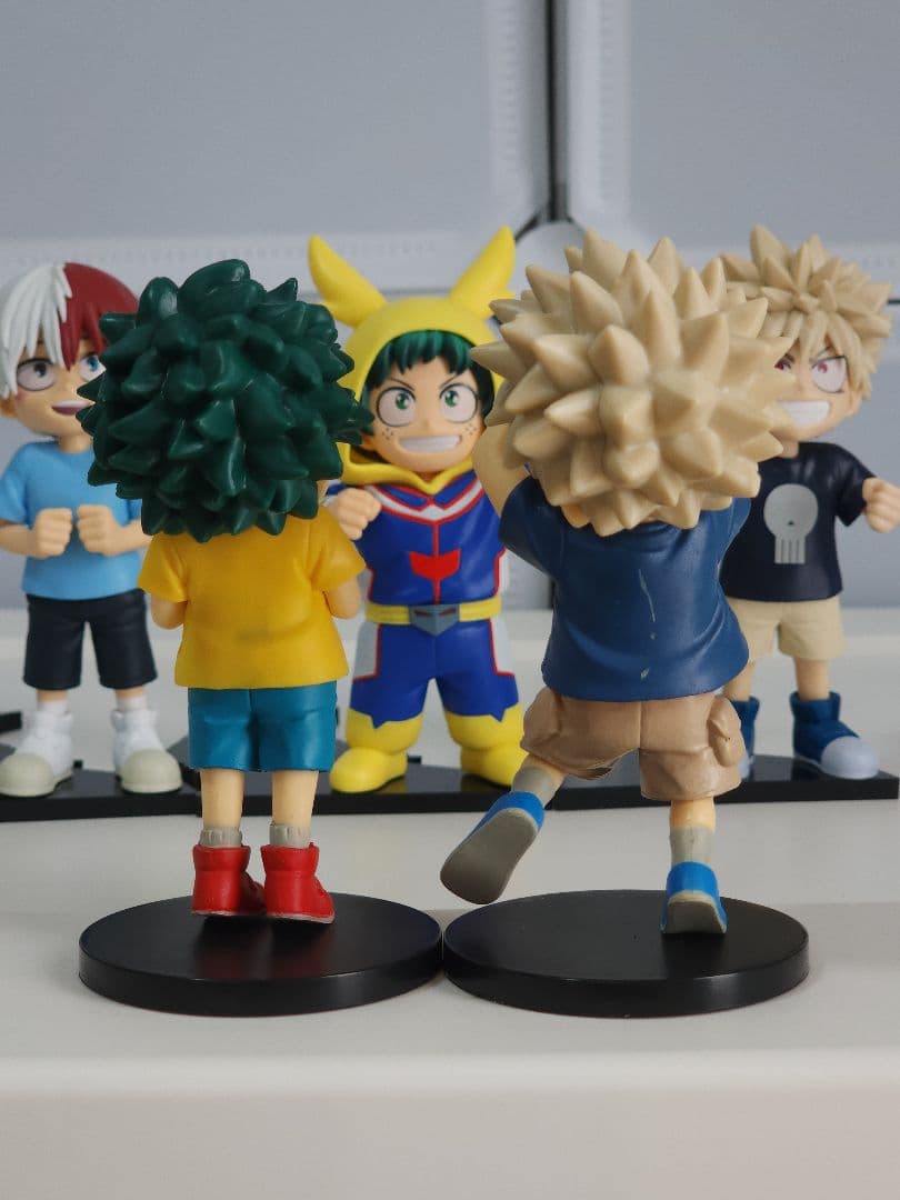 僕のヒーローアカデミア ちあぴこ フィギュア 3体+海外製のカツキとイスク2体