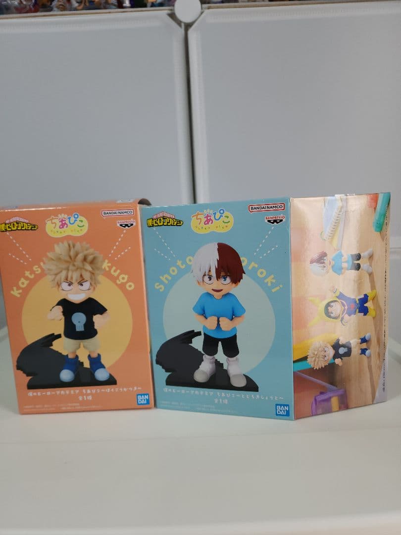 僕のヒーローアカデミア ちあぴこ フィギュア 3体+海外製のカツキとイスク2体