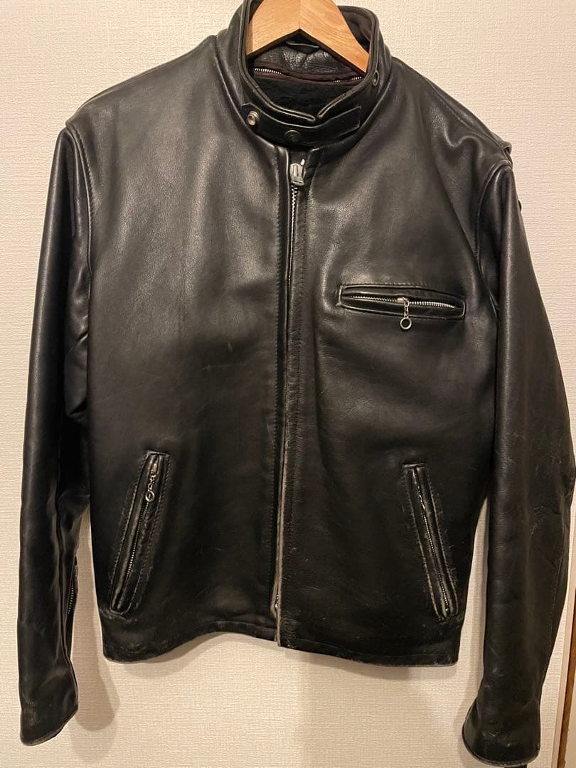 Schott 641 レザージャケット 40 ボアライナー ブラック Schott 641