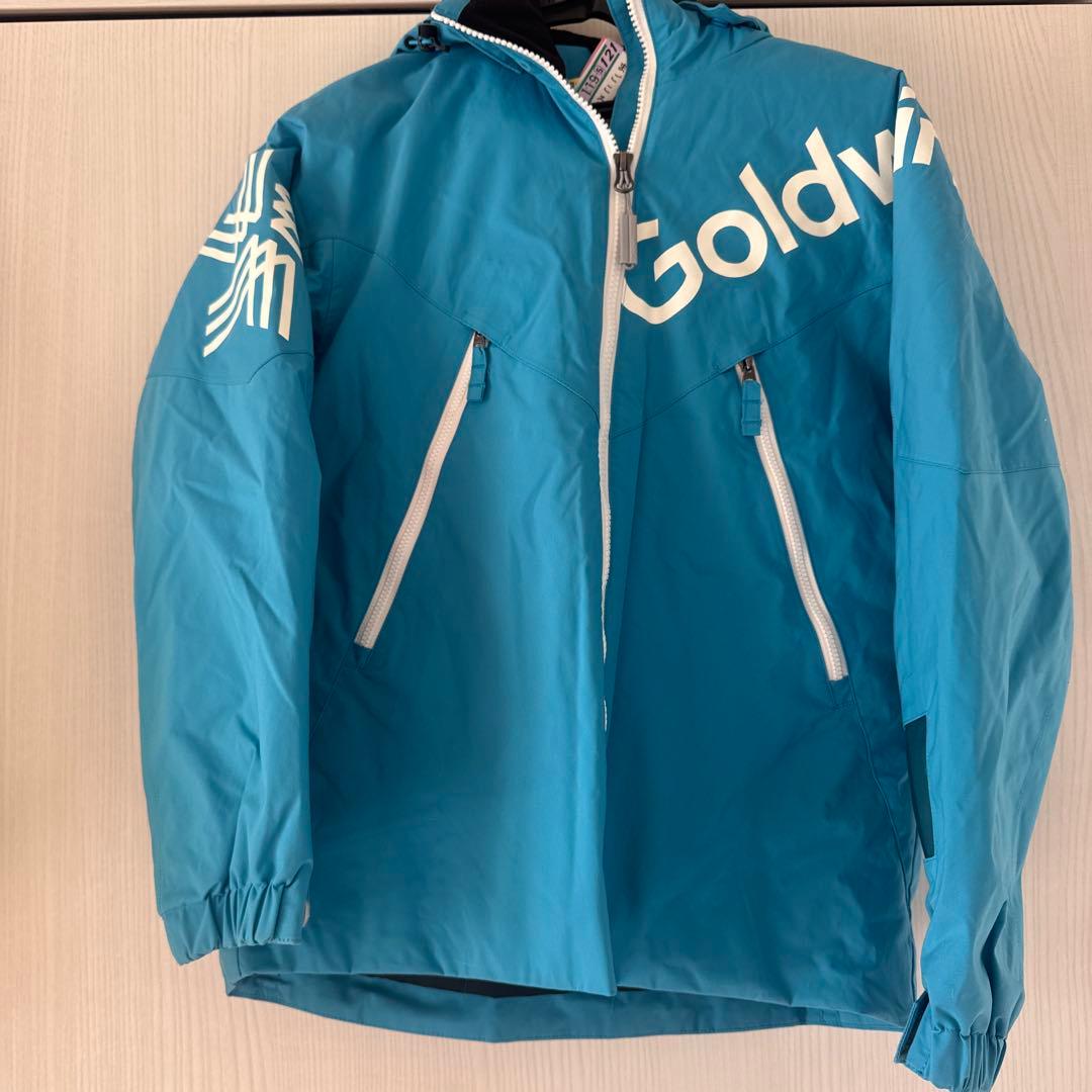 女児用Goldwin スキーウェア 青 フード付き140センチ - メルカリ