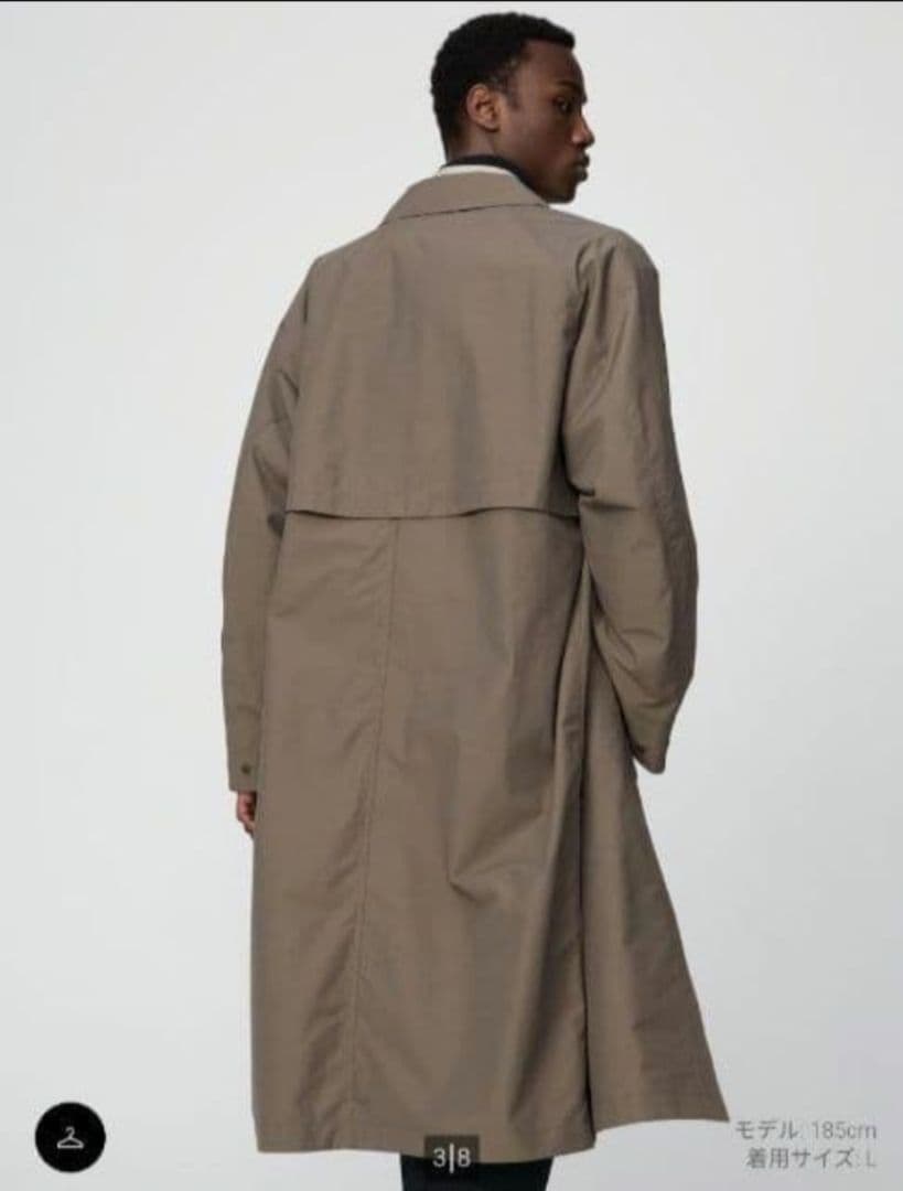 ユニクロ ユニクロU オーバーサイズステンカラーコート - メルカリ