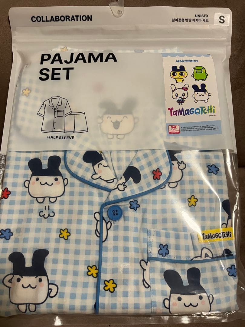 新品未使用✨】Sサイズ たまごっち みみっち パジャマ ブルー 韓国限定