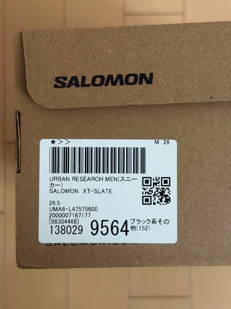 i*a様 SALOMON XT-SLATE ブラック 26.5cm