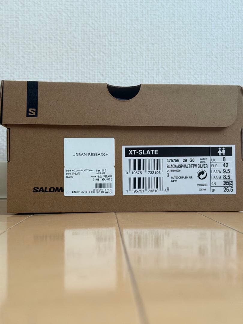 i*a様 SALOMON XT-SLATE ブラック 26.5cm