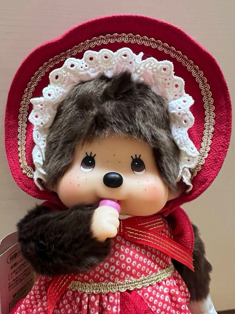 レア！タグ付き！monchhichi モンチッチ 金魚姫　Mサイズ　ぬいぐるみ