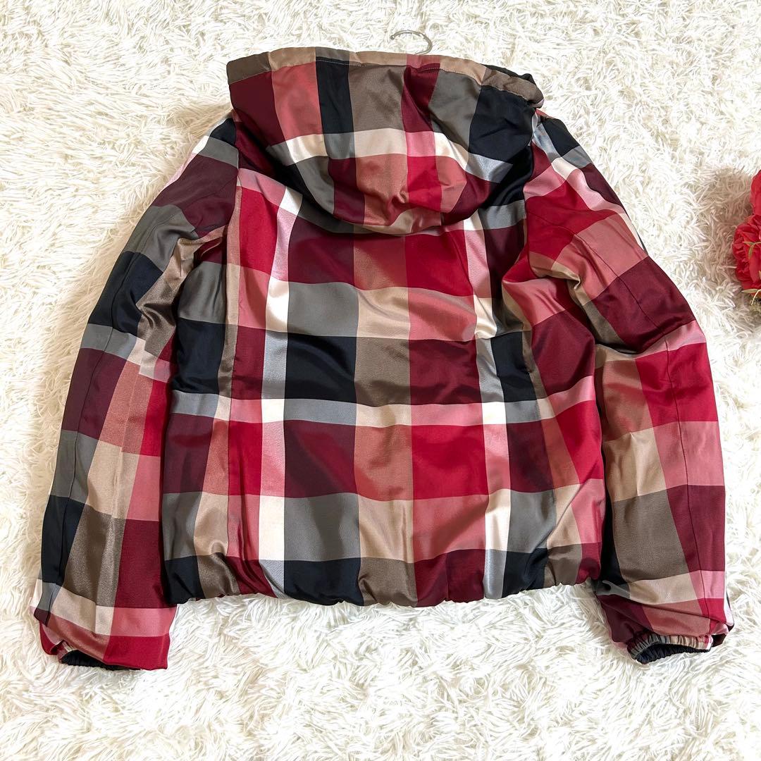 極美品✨リバーシブル 赤チェックブルーレーベルクレストブリッジ