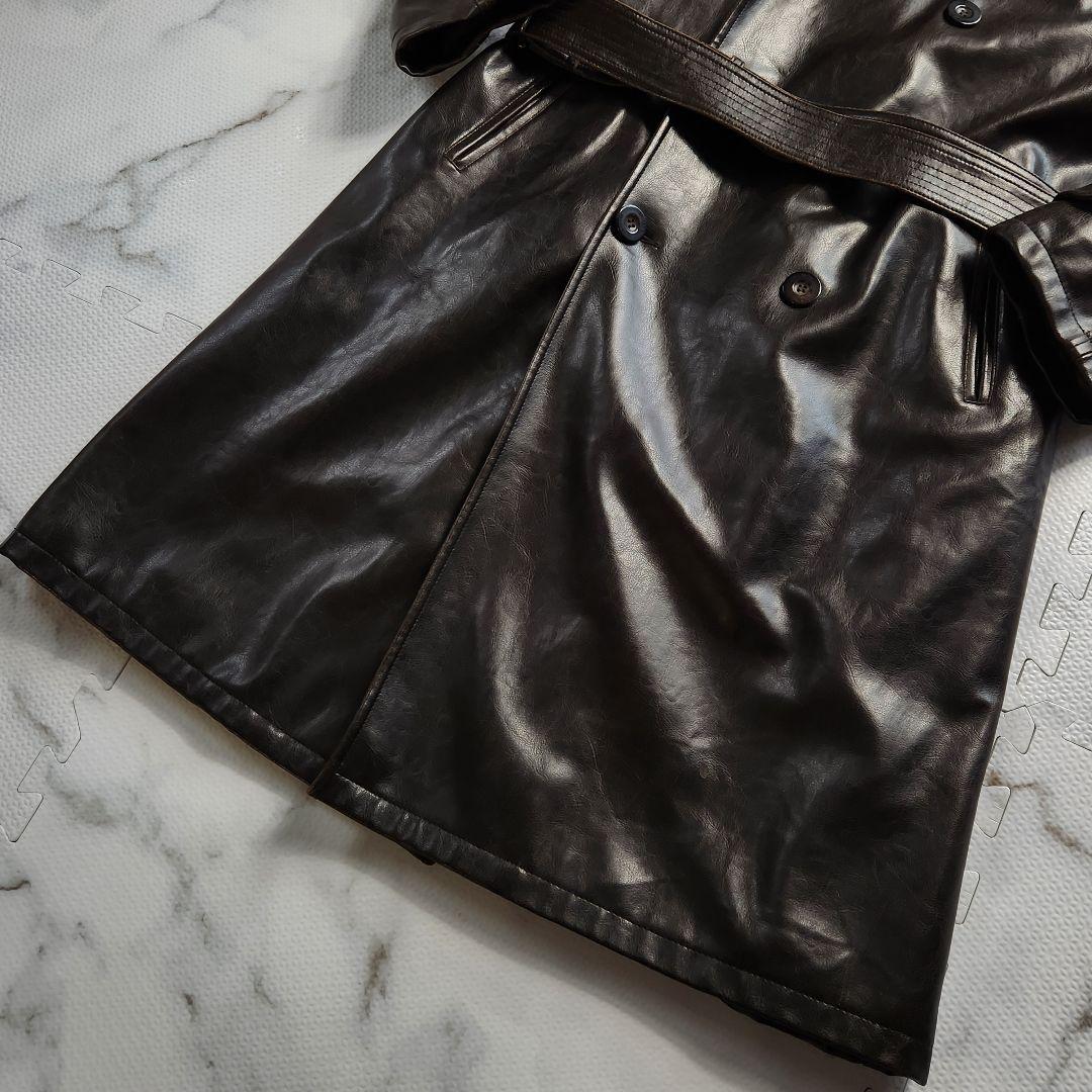 入手困難✨アルマーニコレツィオーニ レ トレンチコート マキシ丈 本革