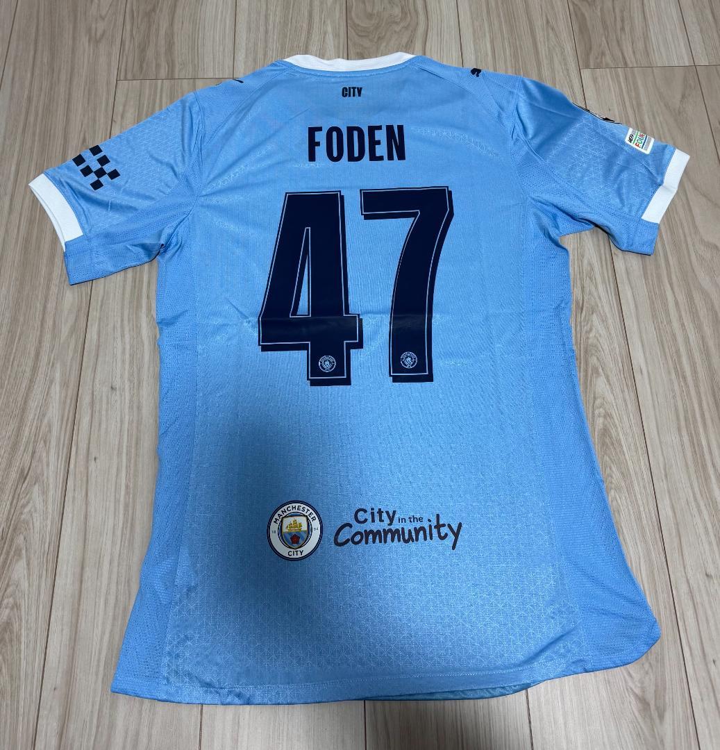 25/26 マンチェスター・シティ HOME ユニフォーム FODEN XL - メルカリ