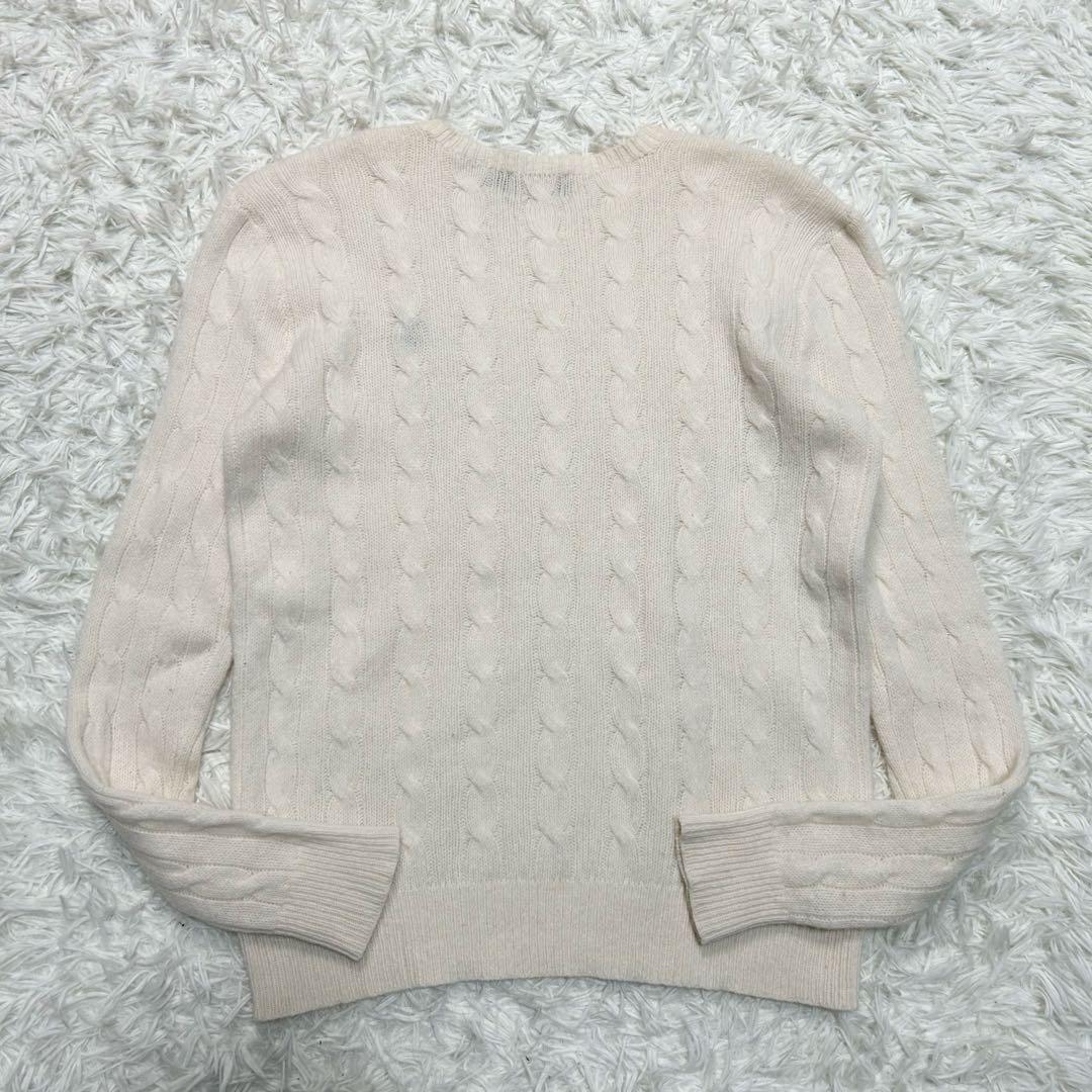 美品 近年モンベル ポロラルフローレン ケーブルニット ウールカシミヤ