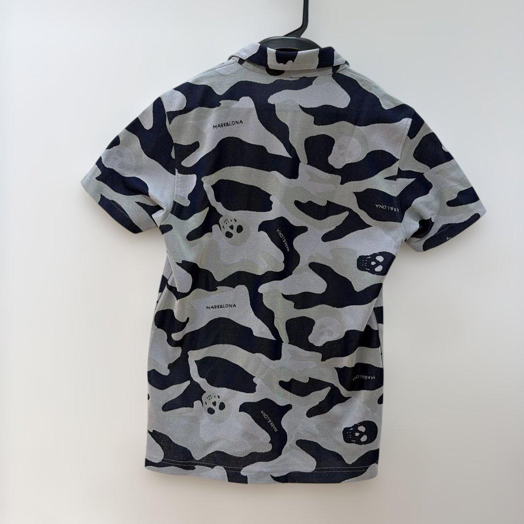 MARK&LONA ラメ入り迷彩柄ポロシャツ - メルカリ