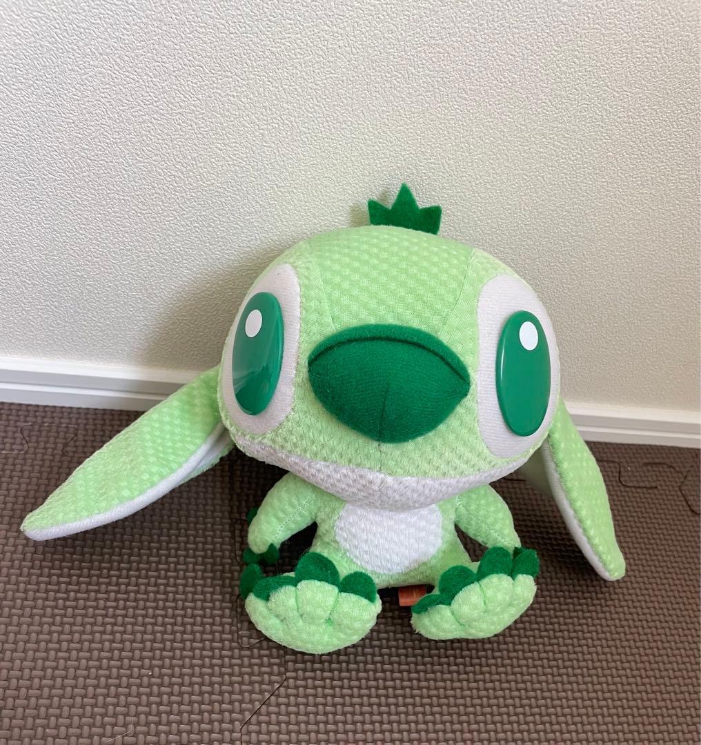 スティッチ 黄緑 ぬいぐるみ レア 希少 - メルカリ