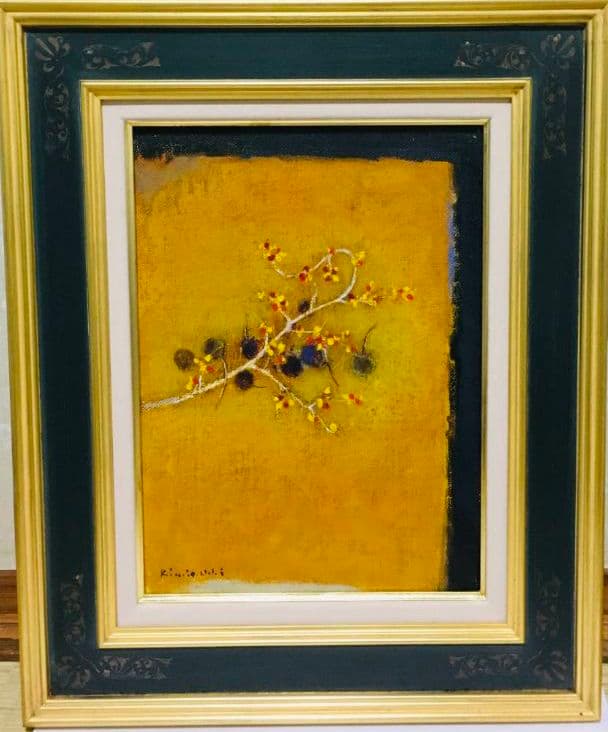 秋　油絵　F4(242×333mm) 絵画 油絵F4 赤い扉とネコ 伊藤拓実画 : 大瑠堂 - 通販 - Yahoo