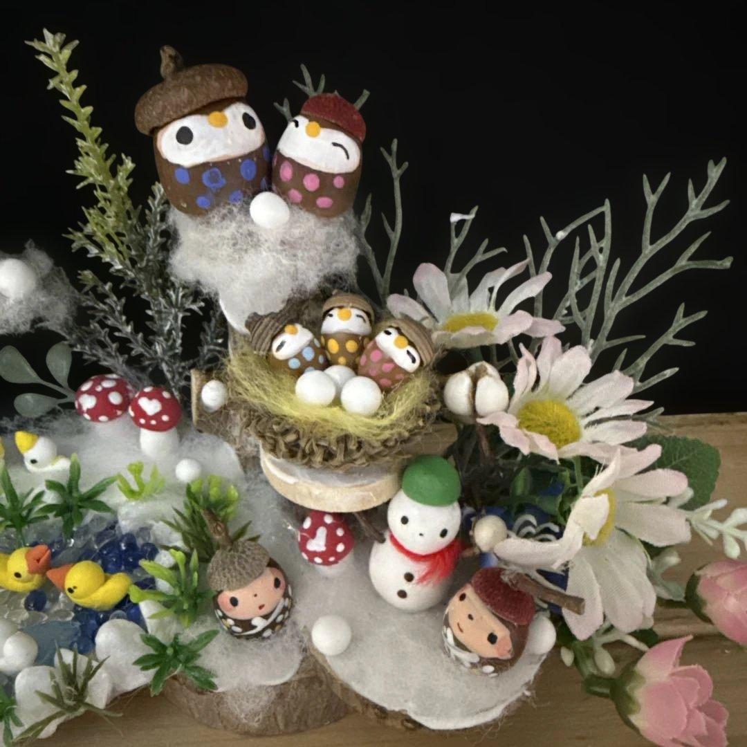 どんぐりアート♡節分オブジェ＆かまくらオブジェ2品♡ - メルカリ