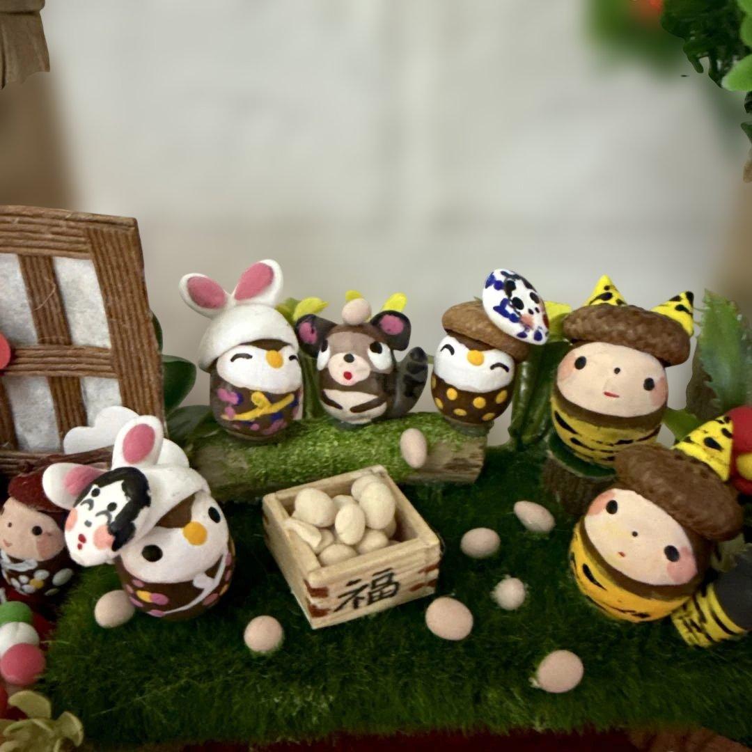 どんぐりアート♡節分オブジェ＆かまくらオブジェ2品♡ - メルカリ