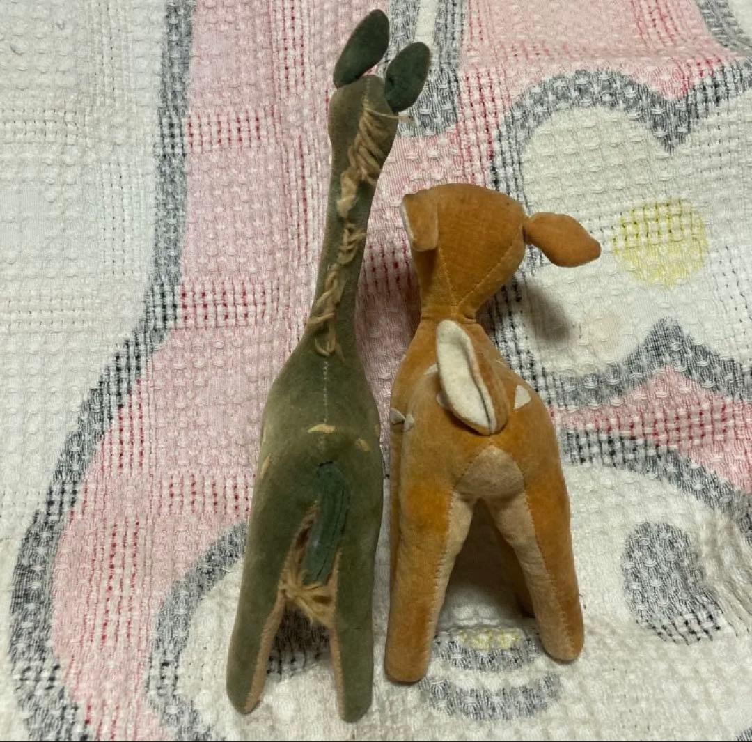 昭和レトロ　ヴィンテージ　東京動物園協会　おがくず人形　5コセット　中古品