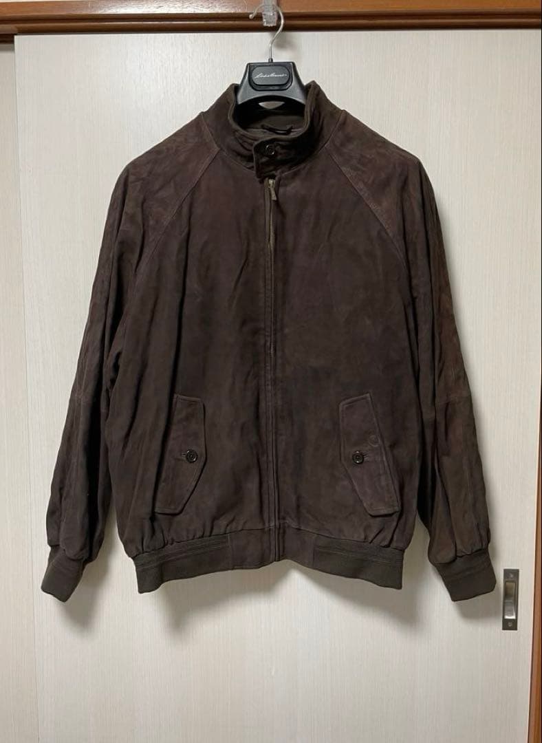 BROOKS Brooks Brothers ブラウン レザージャケット ジップアップ