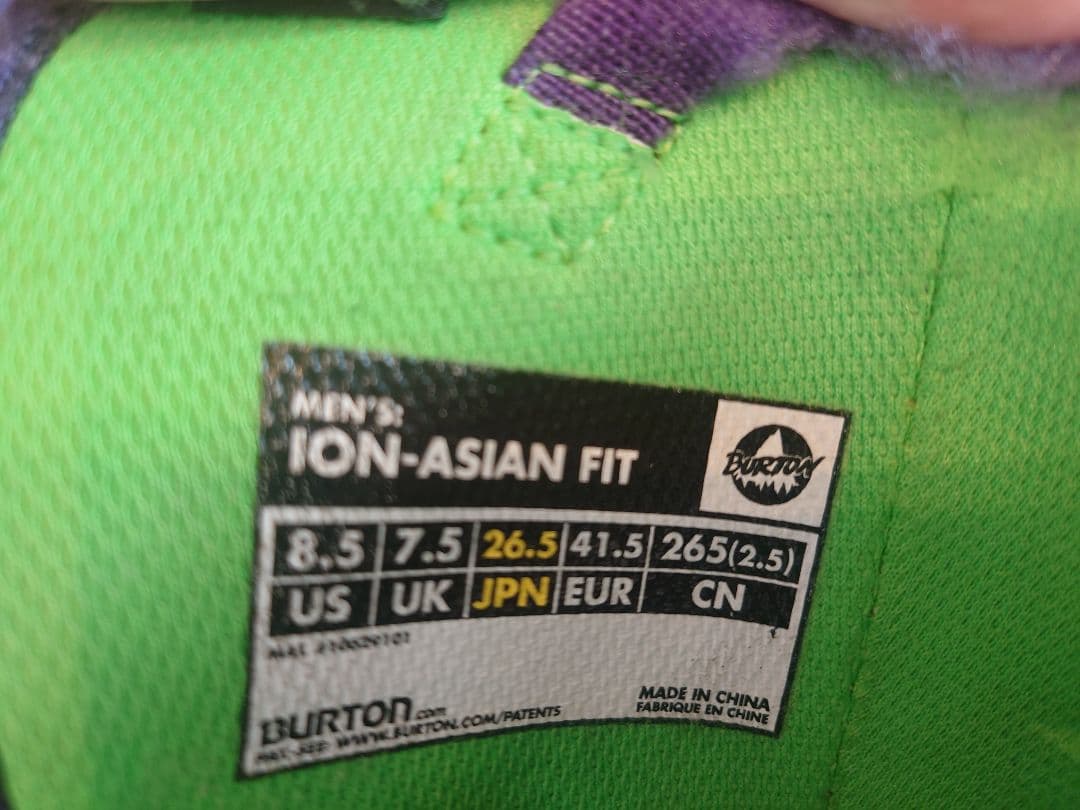 【moon】BURTON ION ASIAN-FIT 26.5cm