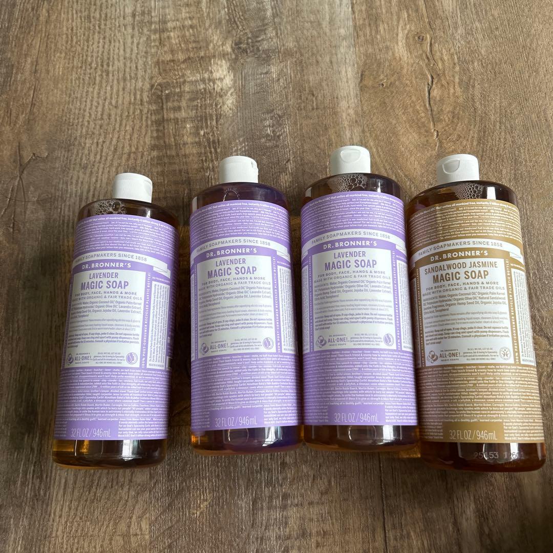 マジックソープ　ドクターブロナー　946ml×4本 Dr.Bronner's（ドクターブロナー） ボディソープ オーガニック 公式