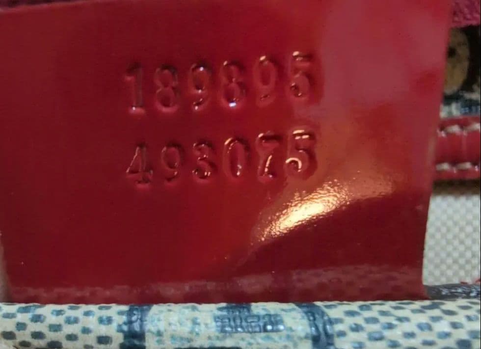 美品 グッチ GGスプリーム タトゥー ボストン バック 保存袋有 赤 紺