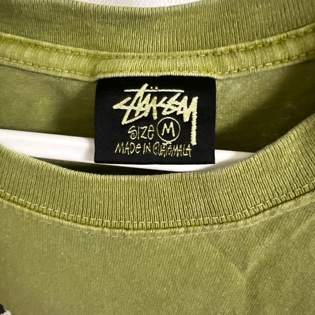 STUSSY ステューシーTシャツ カーキ グリーン 半袖 M - メルカリ