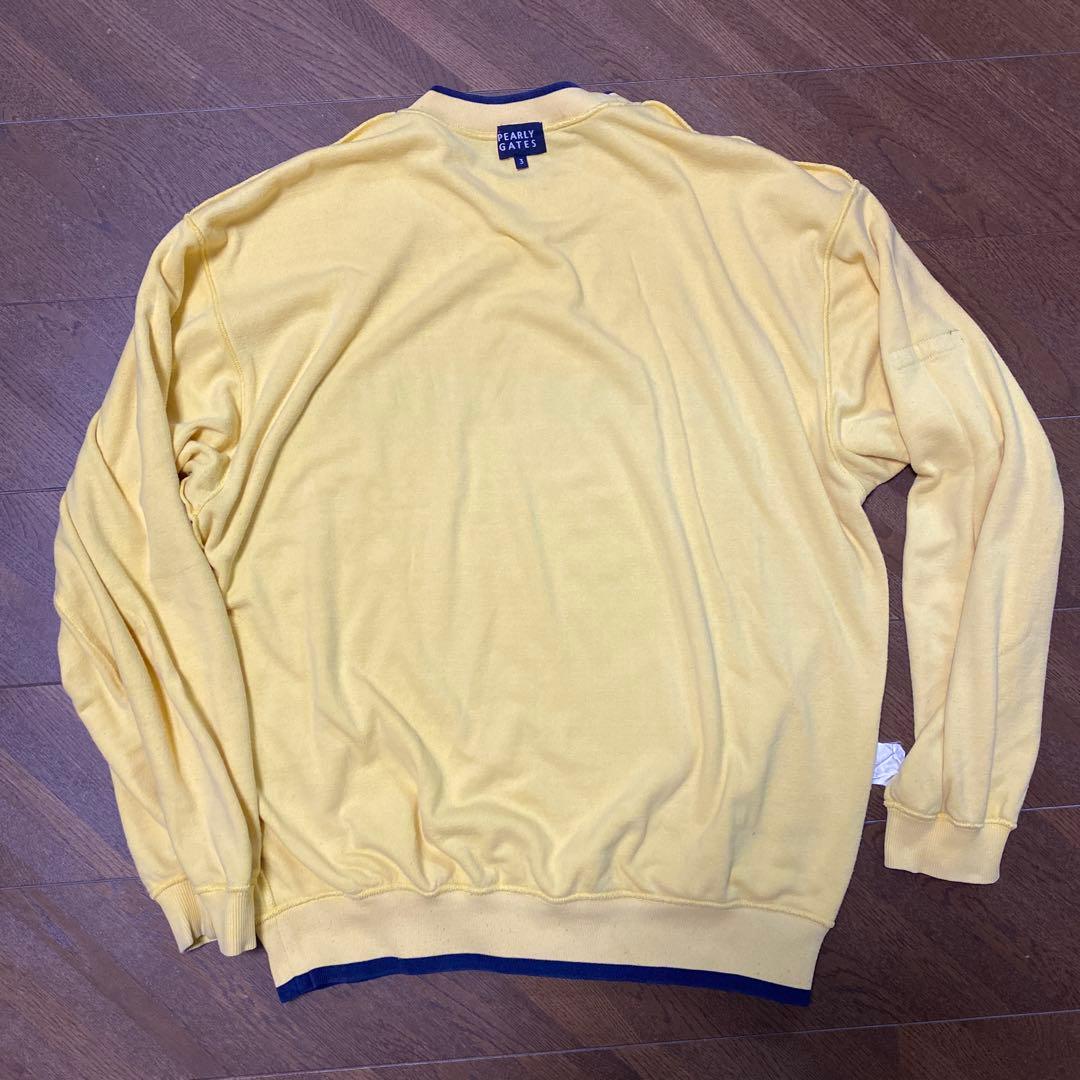 PEARLY GATES】パーリーゲイツ 長袖パイル地トレーナー イエロー 3