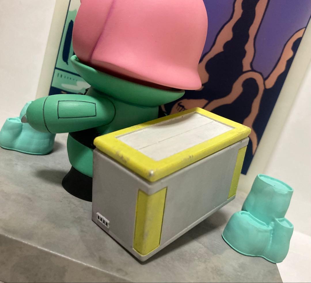 デンシウサギ ソフビ カスタム作品 日ノ元重工 HAKURO 個展 sofvi