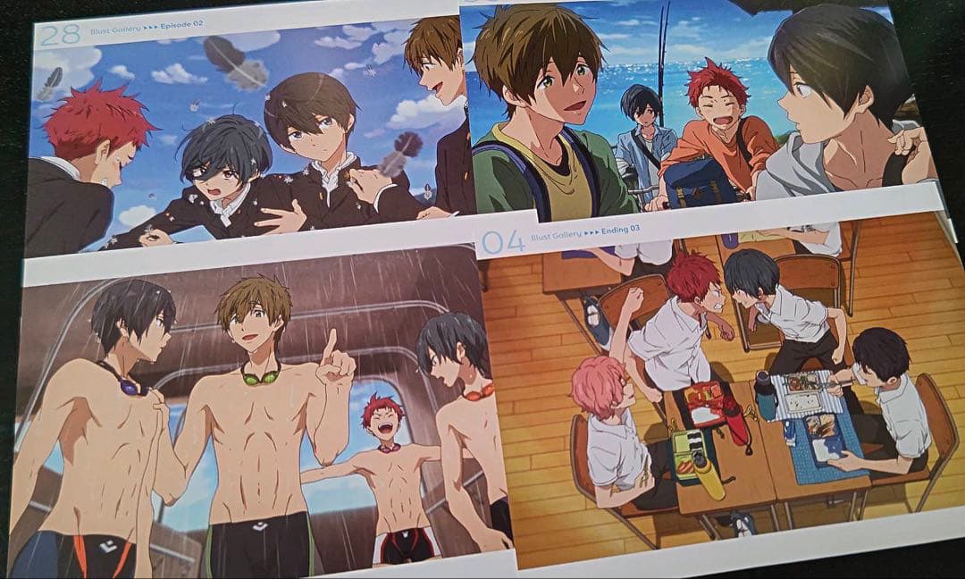 Free! ハイスピード! イラストギャラリーカード 4枚セット 遙 真琴