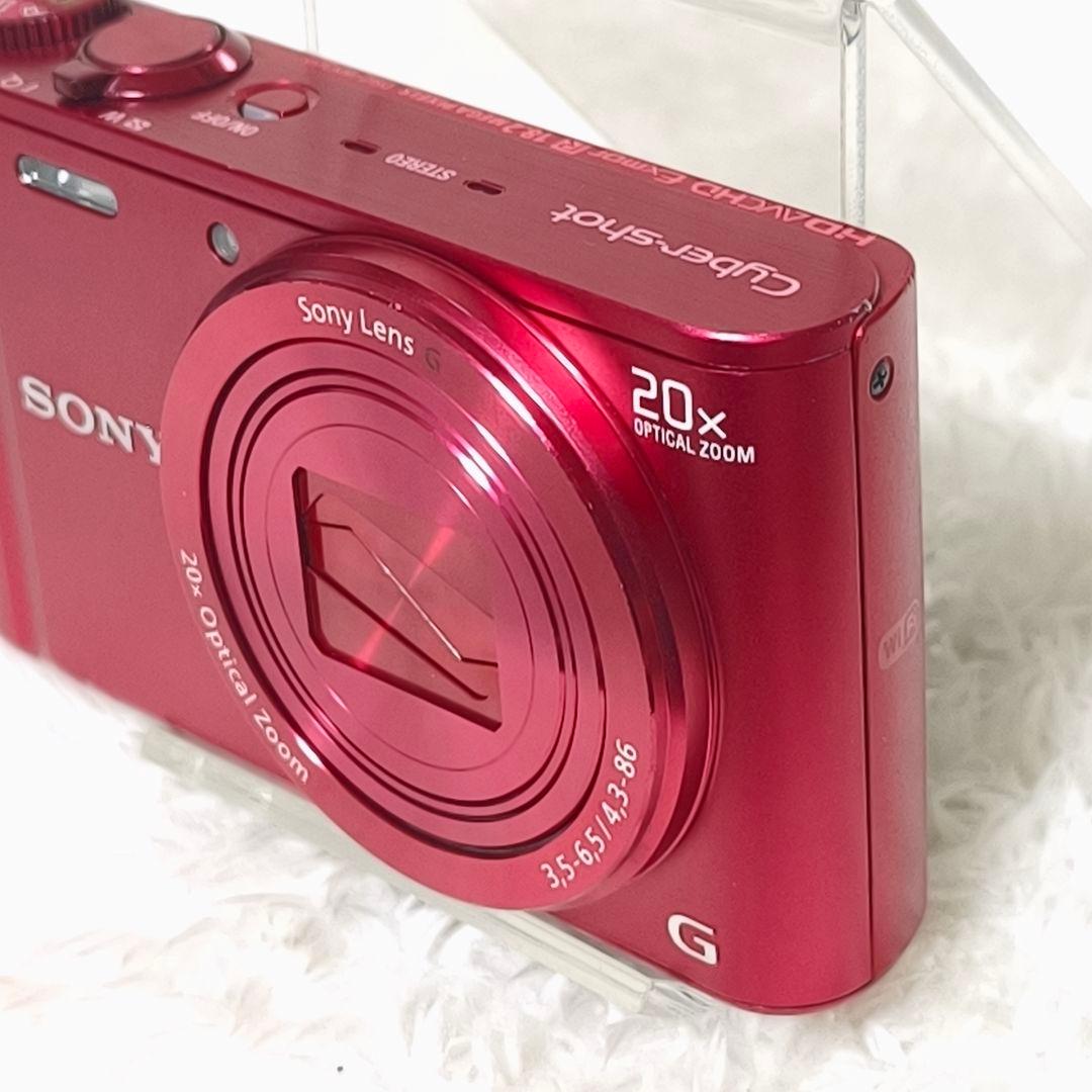 極美品✨ SONY Cyber-shot WX300 レッド Wi-Fi - メルカリ