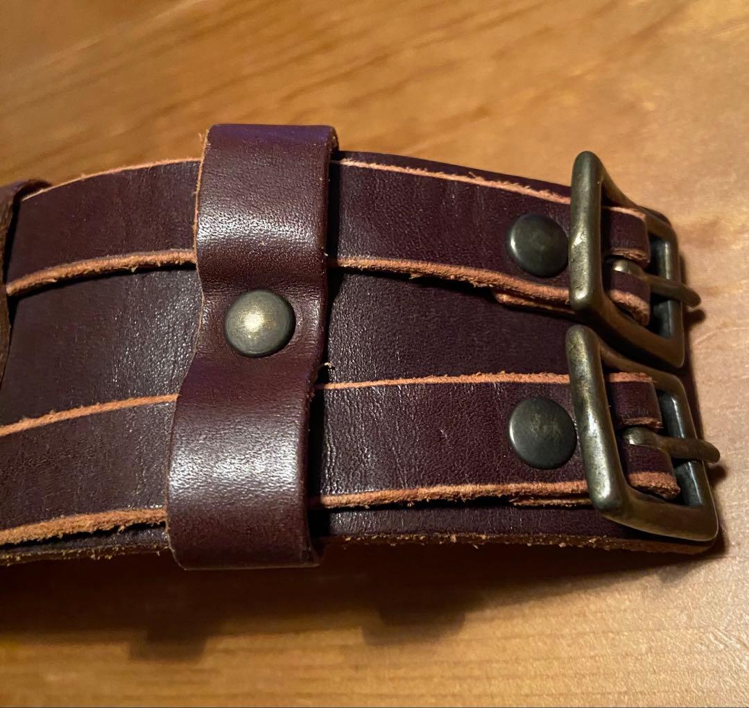 beauty:beast ビューティビースト ダークブラウン レザーブレスレット