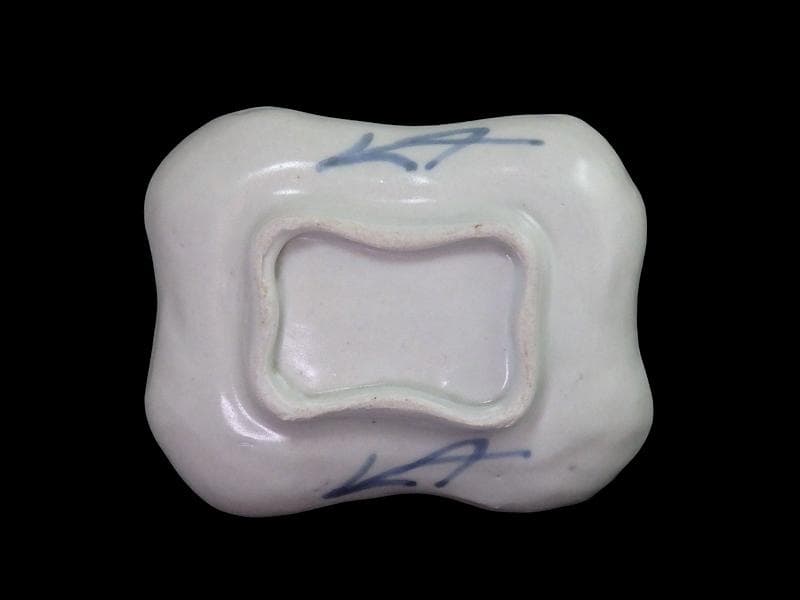 古伊万里 型刷印判 雨降りに花の図 変形皿 江戸期 E650AS-CVi - メルカリ