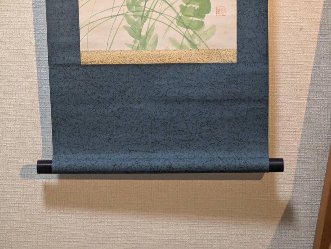 真作】掛軸秋草の美繊細な桔梗と草季節の彩り和の風情を描くQ172