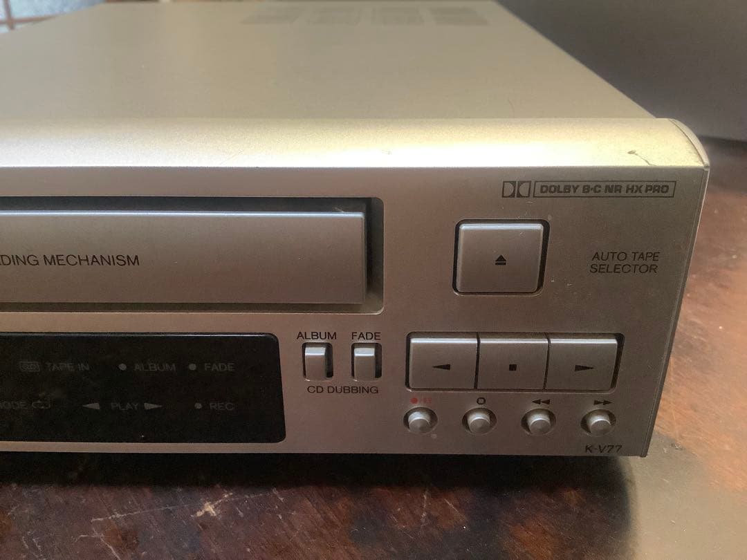 ジャンク品】ONKYO カセットデッキK-V77 - メルカリ