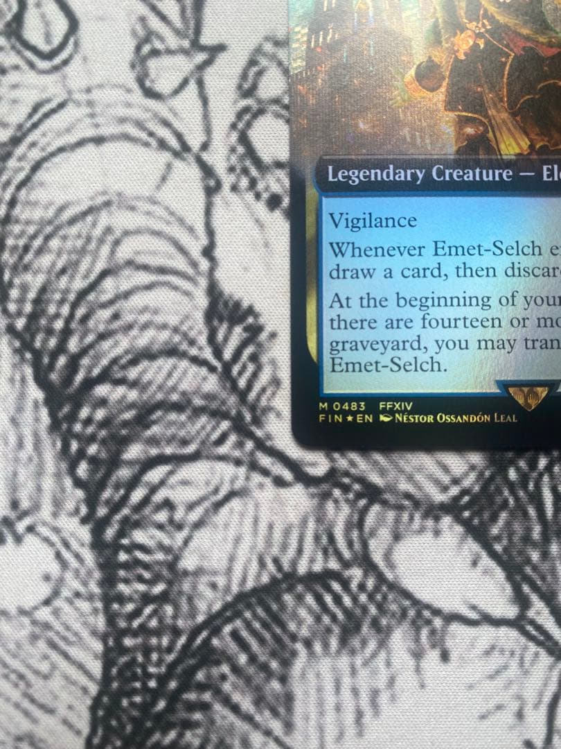 MTG オリジナル、アシエン・エメトセルク 拡張アートfoil 英語