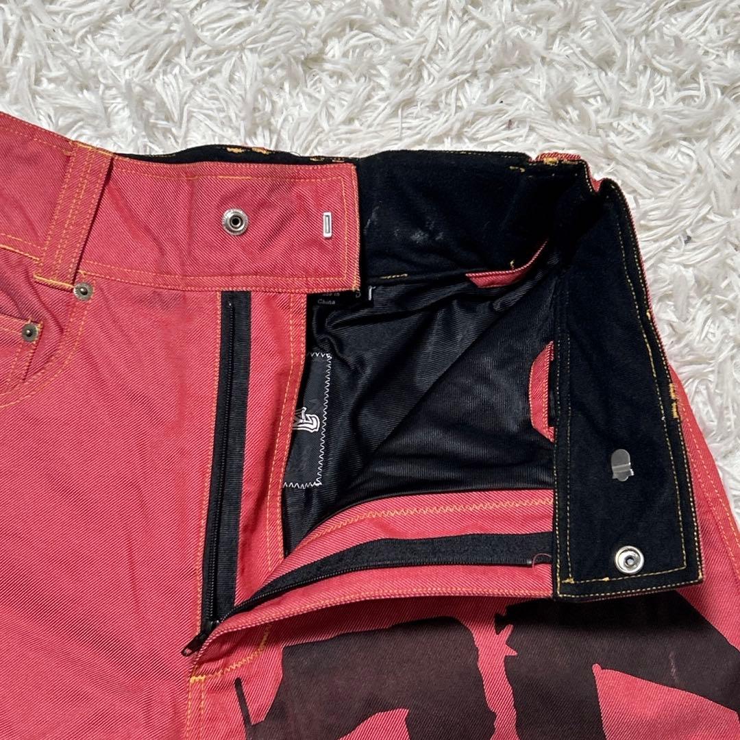 2479】✨希少✨ TECHNINE テックナイン スノーボードパンツ 赤系