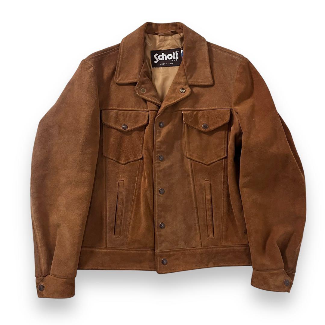 SCHOTT ショット 3rd スエードジャケット トラッカージャケット 40