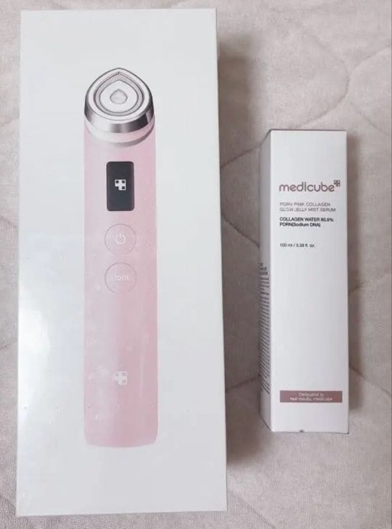 メディキューブ AGE-Rブースタープロ ピンク　ゼリーミストスプレー　セット AGE-R ブースタープロ ピンク / MEDICUBE(メディキューブ) | LIPS