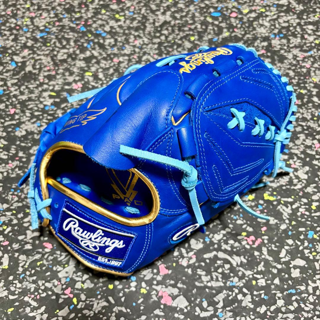 ローリングス 投手用 軟式用 グローブ ハイパーテック ブルー ゴールド 野球 軟式 HYPER TECH COLOR SYNC [投手用] サイズ11.75 | グラブ