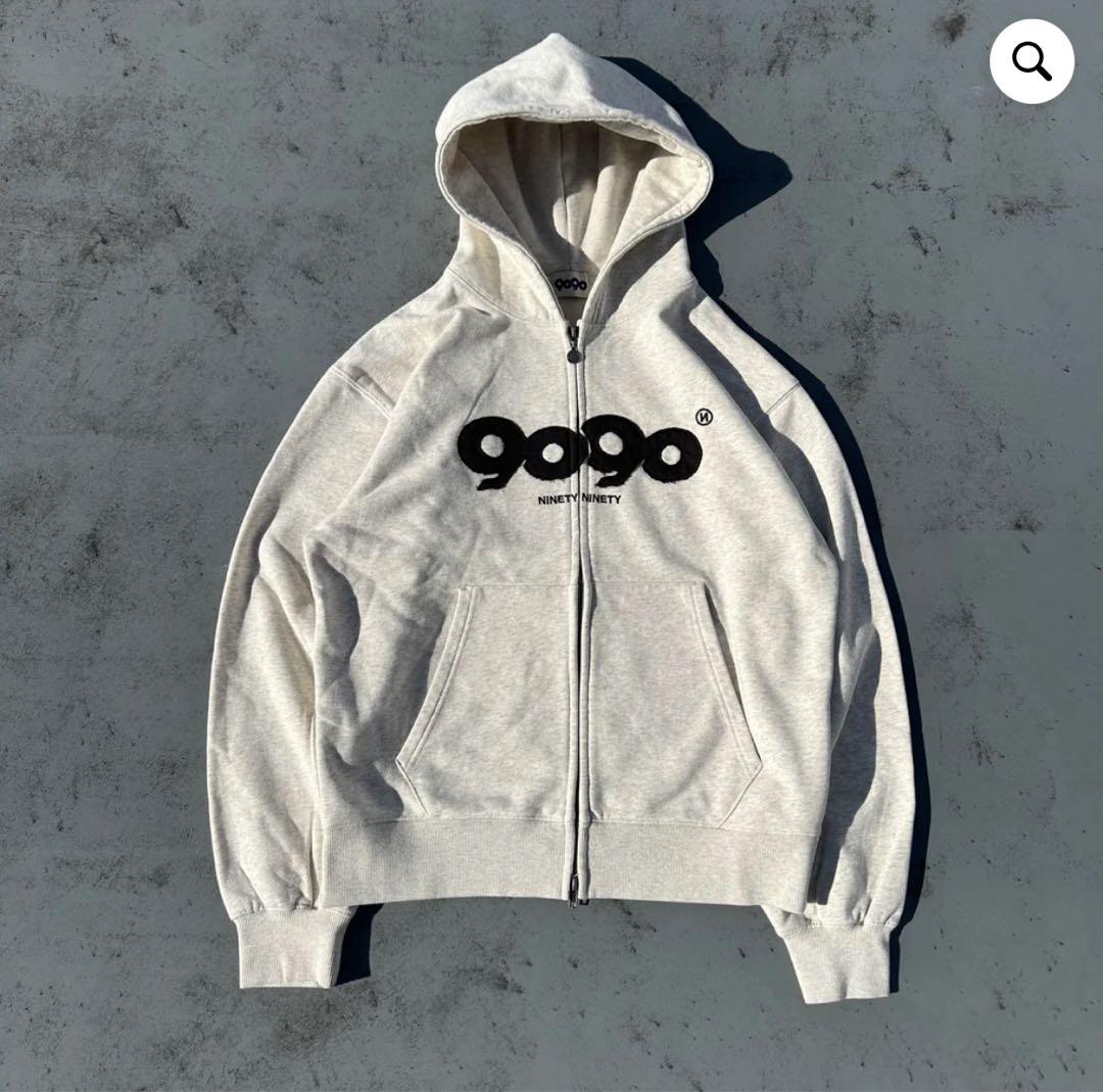 9090 ナインティナインティ ジップ パーカー ダブルジップ - メルカリ