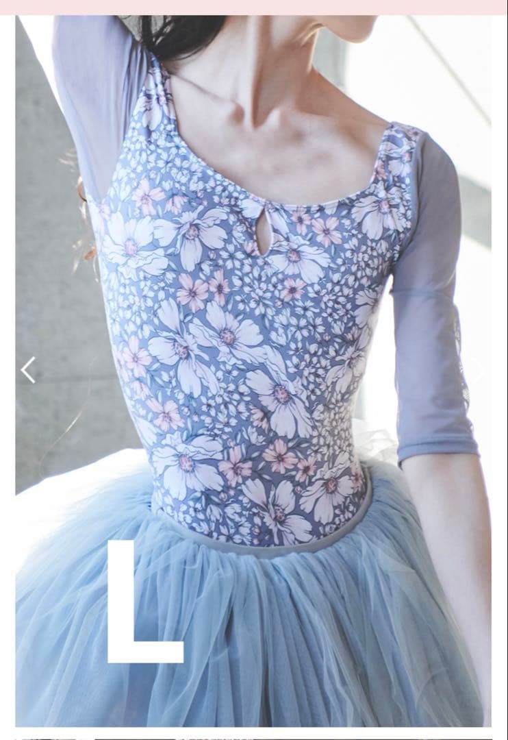 stina type U ballerina 3/4袖 stina / type U ballerina + / Eden white