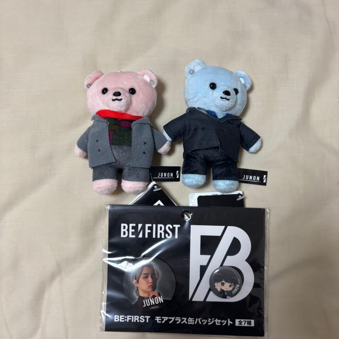 BE:FIRST くまぬいぐるみ 缶バッジ JUNON - メルカリ