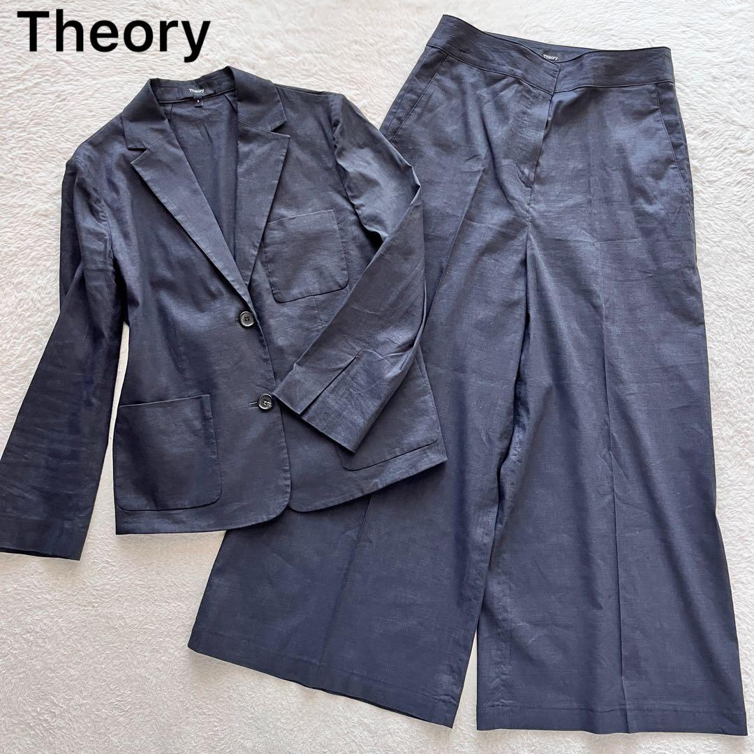 Theory セットアップ スーツ テーラード ジャケット パンツ リネン Theory セットアップ スーツ テーラード ジャケット パンツ リネン Set