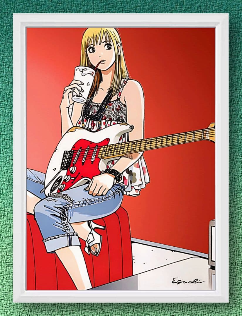 江口寿史・ストップひばりくん‼️【A4 サイズ写真ポスター額装付き3点