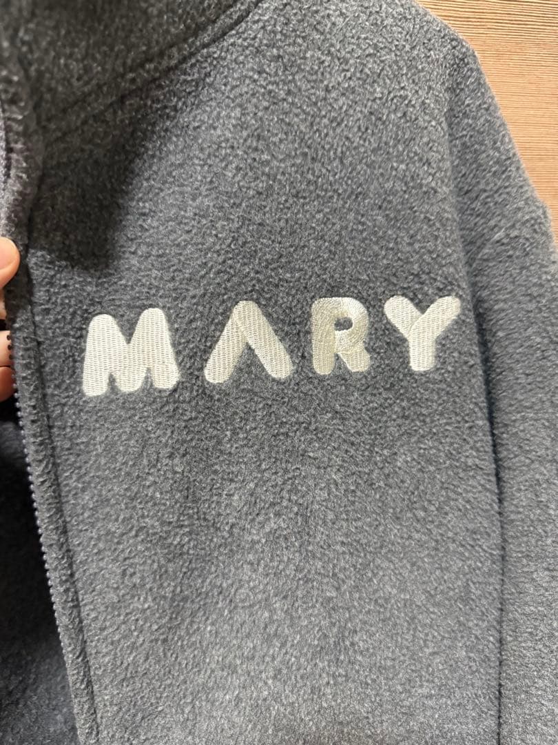 andmary Mary logo fleece jacket グレー 正規品 - メルカリ
