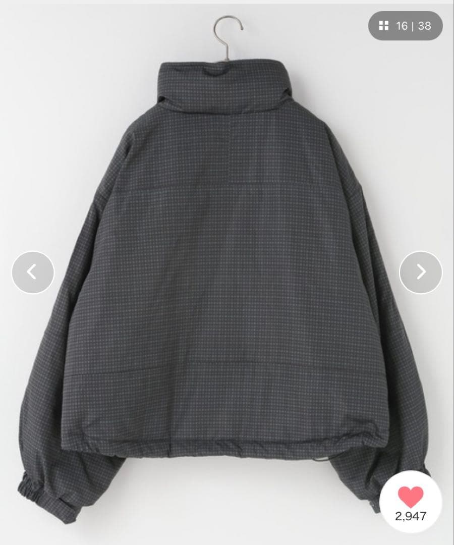 LOWRYS FARM チェックモンスターコート グレー - メルカリ