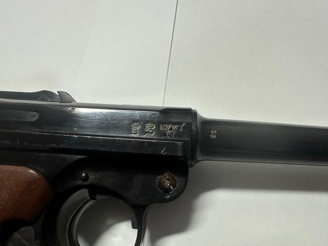 MGC ルガーP08 木製グリップ　モデルガン　箱付き　1980年代　ロゴ刻印