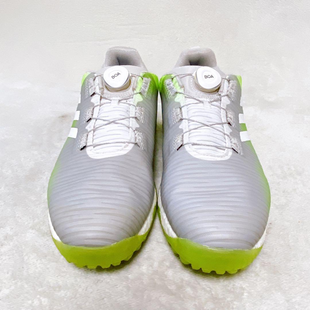 adidas　コードカオスBOA　ゴルフシューズ　26.5cm　スパイクレス　緑